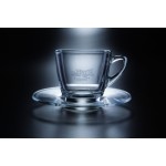 Mrs. Rose стъклена чаша с чинийка Cappuccino Vuoto 1 бр.